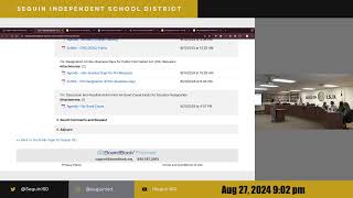 Seguin ISD Regular Board Meeting 082724 [upl. by Orapma]