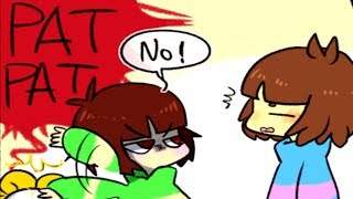 Frisk and Chara fight over Flowey Undertale comic amp animation dubs Compilation [upl. by Pepillo]