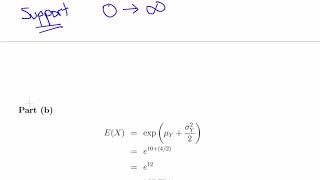 Lognormal Distribution  Worked Example [upl. by Ellerd]