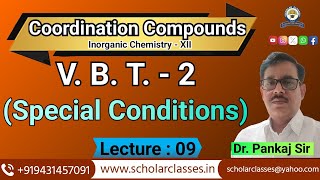 VBT Special Questions ll Coordination Compounds ll Dr Pankaj Sir [upl. by Hendrick]