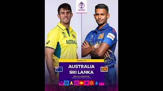 Australia Vs Sri Lanka Today Match Icc World Cup 2023 [upl. by Medina]