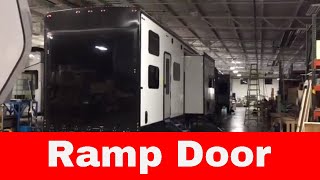 More  Luxe Toy Hauler fifth wheel  Ramp Door ⏰ [upl. by Wainwright]