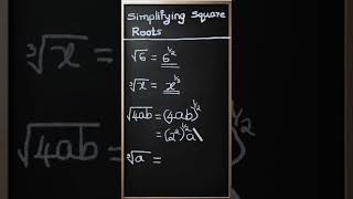 Simplifying Square Roots [upl. by Dlaner564]