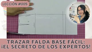 ✅Trazar Faldas Base Fácil✨ El Secreto de los Expertos [upl. by Nnylrac]