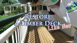 How To Restore amp Protect a Timber Deck using Sikkens Decking Oil [upl. by Onek]