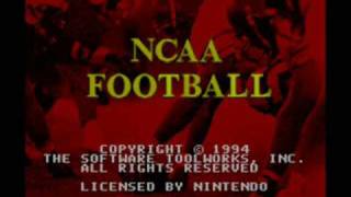 NCAA Football SNES Title Music [upl. by Ejroj]