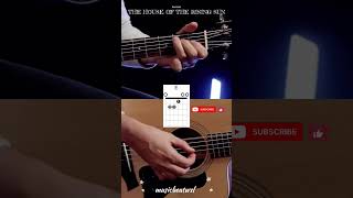 The house of the rising Sun  The animals  Guitar version  Guitar tutorial  Guitar [upl. by Denver937]