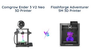 Creality Ender 3 V2 Neo vs Flashforge Adventurer 5M 🆚 3D Printer Comparison [upl. by Denzil238]