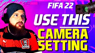 FIFA 22 Best Camera Settings amp Game Settings  USE THIS To Improve Your Gameplay FUT22 [upl. by Enobe]