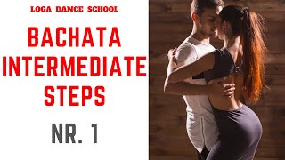 Learn Bachata Dance Intermediate Steps 1 at Loga Dance School [upl. by Feeley]