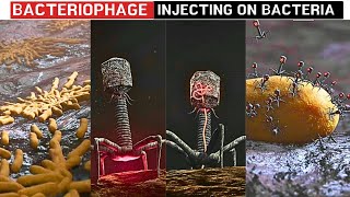 Bacteriophage Injecting DNA into Bacteria 🦠 3D Animation [upl. by Hebner468]