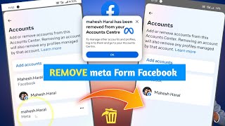 How to Remove Meta Account Facebook Facebook se Meta Account remove kaise kare 2024 Delete Meta AC [upl. by Lessur]