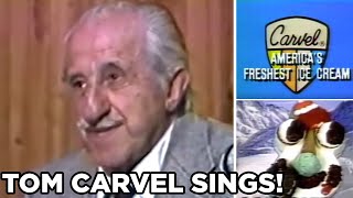 Watch ice cream king Tom Carvel sing in 1981 commercial session [upl. by Oirazan924]