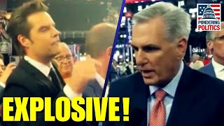 Matt Gaetz HECKLES Kevin McCarthy Gets in HEATED CONFRONTATION [upl. by Ariem]