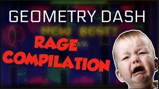 FUNNIEST RAGES IN GEOMETRY DASH 2 razing717 montage [upl. by Newfeld720]