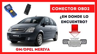 ⭐GM  Opel Meriva Ubicación del conector OBD [upl. by Mazman981]