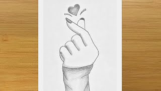 Korean Finger Heart Drawing Tutorial Learn How to Create the Iconic Gesture Step by Step [upl. by Eob]