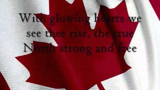 Canadas National Anthem Lyrics in the video [upl. by Sacha]