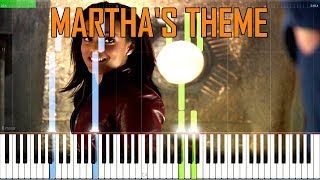 Marthas Theme  Doctor Who Synthesia Piano Tutorial [upl. by Epilif]