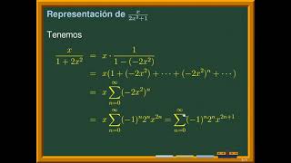 REPRESENTACIÓN DE FUNCIONES POR MEDIO DE SERIES DE POTENCIAS  EJEMPLO 3 [upl. by Eade]