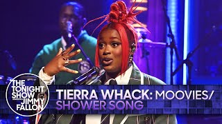 Tierra Whack MOOVIESSHOWER SONG  The Tonight Show Starring Jimmy Fallon [upl. by Khajeh114]