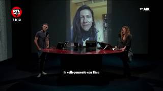 Elisa a RTL 1025 quoti bambini con i loro cartelli mi hanno convinta a scrivere Andrà tutto bene” [upl. by Koblick93]