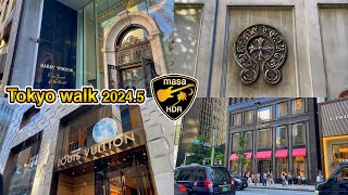 【4K HDR】銀座 東京散歩 20245 Ginza Tokyo walk [upl. by Sakovich]