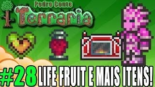 Terraria 28  PC  MAIS ITENS Life Fruit  Heart Lantern  Adamantite Ore [upl. by Herwig602]