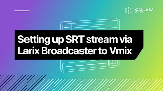 Setting up SRT stream via Larix Broadcaster to Vmix and Larix Talkback [upl. by Terti]