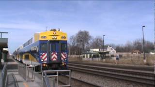 Railfanning Fridley MN  BNSF Staples Sub  March 10 2012 [upl. by Ahsinor418]