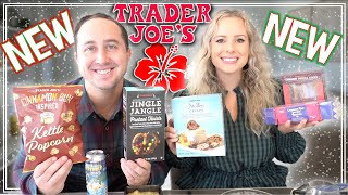 TRADER JOES NEW HOLIDAY TASTE TEST [upl. by Llenrap289]