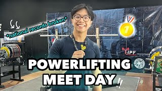 POWERLIFTING MEET DAY  National Record Breaking Performance [upl. by Belac296]