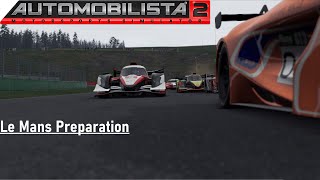 Le Mans 24Hr DLC preparation  Automobilista 2  Mini Spa 24Hrs MuiltClass [upl. by Acisset]