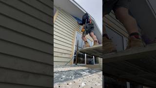 Installing James Hardie weather boards on a gable end carpentry [upl. by Settera705]