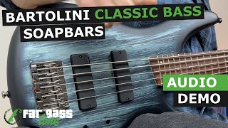 Bartolini Classic Bass Soapbar Pickups Demo [upl. by Shippee]