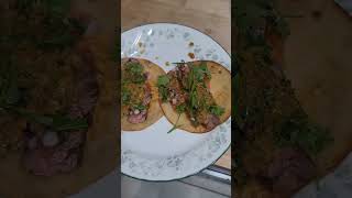 Skirt Steak Tacos food grill roasted peppers homemade bbq cooking mcskitchenandoutdoors [upl. by Nagrom]