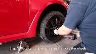 How to Install lowering springs on a 2023 Civic Type R  THE EASY WAY  Step by step [upl. by Attezi]