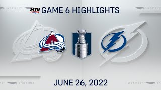 Stanley Cup Final Game 6 Highlights  Avalanche vs Lightning  June 26 2022 [upl. by Olsson686]