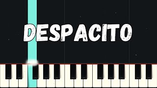 Despacito  Luis Fonsi  Beginner Piano Tutorial Easy [upl. by Olegnaid]