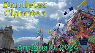 Barriletes gigantes en la Antigua Guatemala 2024 [upl. by Anaitsirhc179]