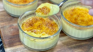 COMMENT RÉUSSIR LA CRÈME BRÛLÉE 🍮 RECETTE FACILE ET INRATABLE👩🏻‍🍳 Deli Cuisine [upl. by Nnaeilsel729]