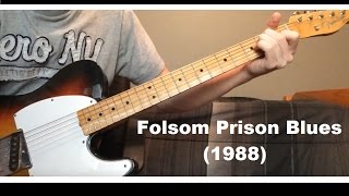 Folsom Prison Blues 1988 by Johnny Cash  Luther Perkins Instrumental [upl. by Shama837]