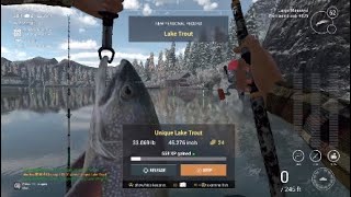 Unique Lake Trout White Moose Lake Fisherman Fishing Planet [upl. by Nauqel768]