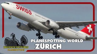 Planespotting World  Flughafen Zürich 2017 [upl. by Tierell46]