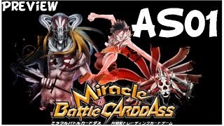 AS01  MIRACLE BATTLE CARDDASS  Dragon Ball Bleach One Piece Naruto Toriko [upl. by Eitnom]