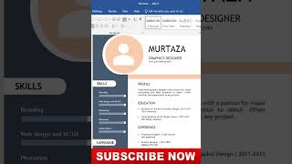 how to create cv free  free cv on word [upl. by Halueb]