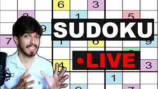 Live Sudoku with me   Sharpen your brain [upl. by Gnos]