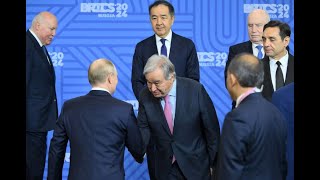 Ukraine The Latest about Guterres at BRICS meeting and quotThe Global Southquot [upl. by Aniarrol]