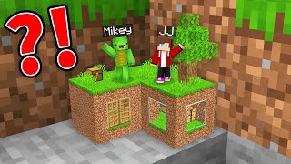 JJ and Mikey found TINY CHUNK in Minecraft Maizen [upl. by Leontyne]