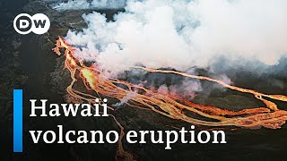 Mauna Loa worlds largest active volcano erupts for the first time in 38 years  DW News [upl. by Eirrod]